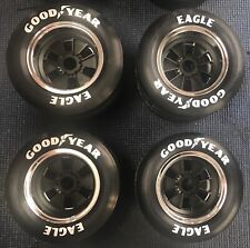 1/4 Scale Halibrand Wheel & Tire Set Chrome/Black (4) for sale  Shipping to South Africa