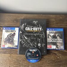 Pacote de 4 jogos Call of Duty Ghosts, Advanced Warfare e Black Ops PS4 e guia de jogos comprar usado  Enviando para Brazil