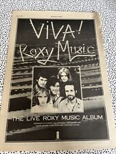 Roxy music advert for sale  SHREWSBURY