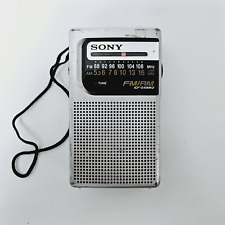 Radio de bolsillo transistor portátil Sony ICF-S10MK2 FM/AM estaciones de música de viaje segunda mano  Embacar hacia Argentina