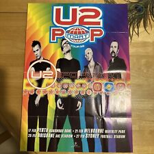 U2 Popmart Tour 1998 Australia Tour Concert 16 1/2 x 11 3/4 pôster vintage Bono, usado comprar usado  Enviando para Brazil
