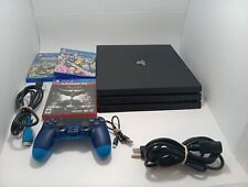 Sony PS4 PlayStation 4 Pro 1TB Gaming Console- Jet Black Controller,Cables,Games for sale  Shipping to South Africa