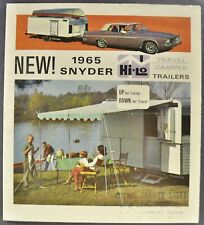 1965 snyder travel for sale  Olympia