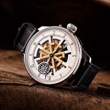 Usato, Orologio di fascia alta, orologio di lusso, orologio scheletro da uomo, orologio personalizzato, meccanismo antico usato  Spedire a Italy