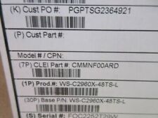 Switch Gigabit Cisco WS-C2960X-48TS-L 48 Portas 10/100/1000 2960X comprar usado  Enviando para Brazil