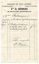 Bordeaux invoice 1903.vve d'occasion  Expédié en Belgium