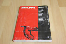 Hilti gx120 booklet for sale  UK