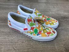 Używany, Vans x Haribo Gummy Klasyczne wsuwane buty białe złoto męskie rozmiar 10 trampki nowe na sprzedaż  Wysyłka do Poland