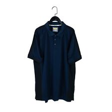 Used, TROJAN Contrast Navy Black Contrast Antibacterial Wicking Polo Shirt - Size XL for sale  Shipping to South Africa