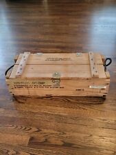Used, Vintage Wooden US Military Crate | M30 Mortar Ammo Box | Rope Handles |  1979 for sale  Shipping to Canada