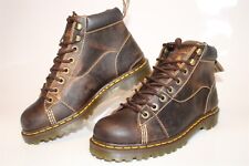 Dr. Martens Mens Size 10 43 Alderton Leather Lace Up Padded Collar Ankle Boots for sale  Shipping to South Africa