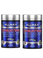 2x AllMax Nutrition Creatine Pharmaceutical Grade Strength Booster - 2 x 100g for sale  Shipping to South Africa