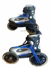 LANDROLLER MOJO Men’s 11 Women’s 12 Angled Wheel Inline Skates Rollerblades Blue for sale  Shipping to South Africa