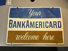 sign bankamericard for sale  Wright City