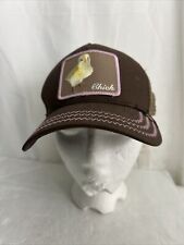 Goorin Bros Brown Snapback Embroidered Chick Patch Hat Adjustable for sale  Shipping to South Africa