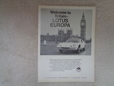 Lotus europa advertisement for sale  OLDHAM