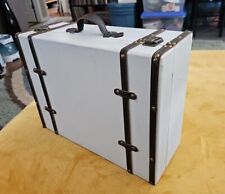 Wooden suitcase white for sale  Mchenry
