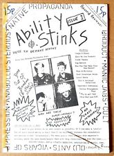ABILITY STINKS #1 UK 1982 Original Punk Fanzine Cult Maniax Bromley punk scene for sale  Shipping to South Africa