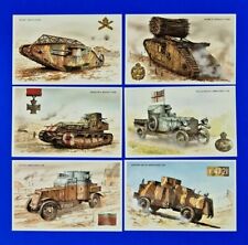 Tanks and Armoured Cars British Army WW1 Postcards Set of 6 by Geoff White Ltd  for sale  BARNSLEY