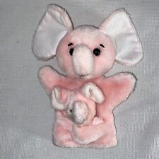 Pedigree Pocket Puppets Elefante Rosa com Bebê Boneco de Mão Vintage comprar usado  Enviando para Brazil