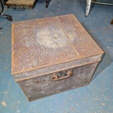 Vintage metal trunk for sale  WALSALL