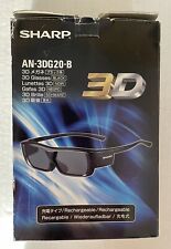 Gafas 3D Sharp negras recargables AN-3DG20-B caja abierta segunda mano  Embacar hacia Argentina