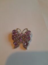 Butterfly brooch crystal for sale  LEAMINGTON SPA