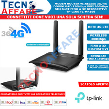 Router 4G/LTE TPLINK MR-100 Modem Rete Mobile Cellulare SIM Condivisione su WiFi na sprzedaż  Wysyłka do Poland