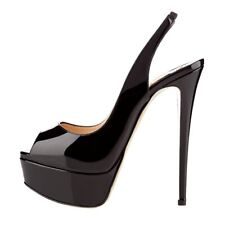 Women Platform Sandals Pumps Peep Toe High Heels Stilettos Party Dress Shoes, used for sale  Shipping to South Africa