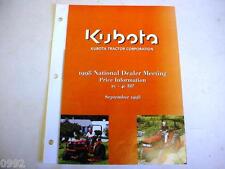 Kubota 1998 msrp d'occasion  Expédié en Belgium