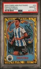 2023 TOPPS ARGENTINE FILETEADO PAULO DYBALA YELLOW TANGO #23 PSA 10, usado segunda mano  Embacar hacia Argentina