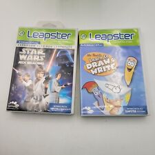 LeapFrog Leapster Educational Learning Game Lot Mr. Pencil Write & Star Wars Rea for sale  Shipping to South Africa
