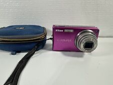 Câmera Digital Nikon Coolpix S550 10.0 MP Rosa Quente Testada Funciona Com Bolsa comprar usado  Enviando para Brazil