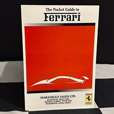 Ferrari maranello pocket for sale  CHELTENHAM