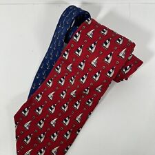 Gravata vermelha para veleiro Tommy Hilfiger 100% seda importada feita nos EUA 59”x3,75”, usado comprar usado  Enviando para Brazil