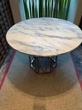 Real Marble Table with Metal Base for sale  Shipping to South Africa