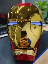 Iron Man MK5 1:1 Casco Portátil Control de Voz Máscara Cosplay Dorado Halloween Regalo, usado segunda mano  Embacar hacia Argentina