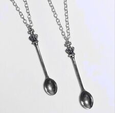 ✌️PACK OF TWO! MINI SALT/SUGAR SPOON CHARM NECKLACES. UK SELLER FAST DISPATCH!, used for sale  NORWICH