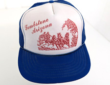 Boné boné vintage anos 80 lápide Arizona espuma azul malha snapback caminhoneiro transporte cavalo comprar usado  Enviando para Brazil