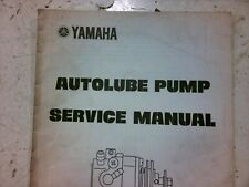 Used, Yamaha Factory Autolube Pump Service Manual 90894-03000 M244 for sale  Shipping to South Africa