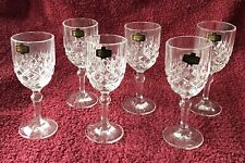 lead crystal sherry glasses for sale  STANSTED