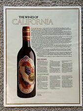 Pôster de vinícola California Wine Institute rótulo de arte vinícola por volta de 1980 18x23" comprar usado  Enviando para Brazil