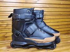 K2 Front Street Aggressive Inline Roller Skates Black/ Gold Size UK 7 RRP $299 for sale  Shipping to South Africa