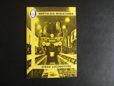 Steam Locomotives Nostalgia Miniatures Picture Cards & Album for sale  BECCLES