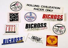 Lot de 11 Autocollants Stickers de BICROSS - BMX Vintage Collector Années 80 segunda mano  Embacar hacia Argentina