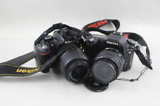 Usado, 2 x CÂMERA DIGITAL DSLR Inc. Nikon D3200 e Pentax K100 com algumas lentes e alças comprar usado  Enviando para Brazil