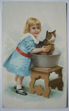 Girl washing cat for sale  Willmar