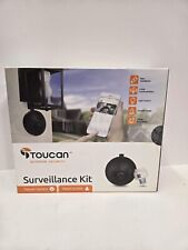 Toucan TSK100KU Black 2-Way Communication Wi-Fi Security Camera Surveillance Kit for sale  Shipping to South Africa