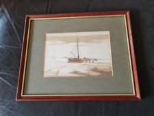 Framed watercolour wherry for sale  BEDLINGTON