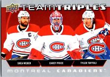 2021-22 Team Triples Weber/Price/Toffoli #TT-MTL, usado comprar usado  Enviando para Brazil